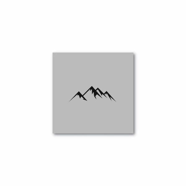 Mountains - Single Stencil