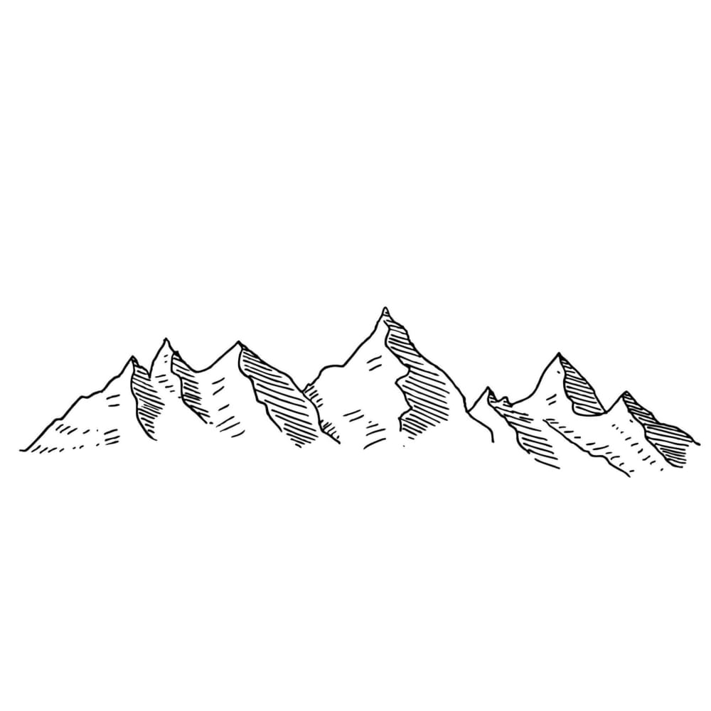 Mountains - Temporary Tattoo