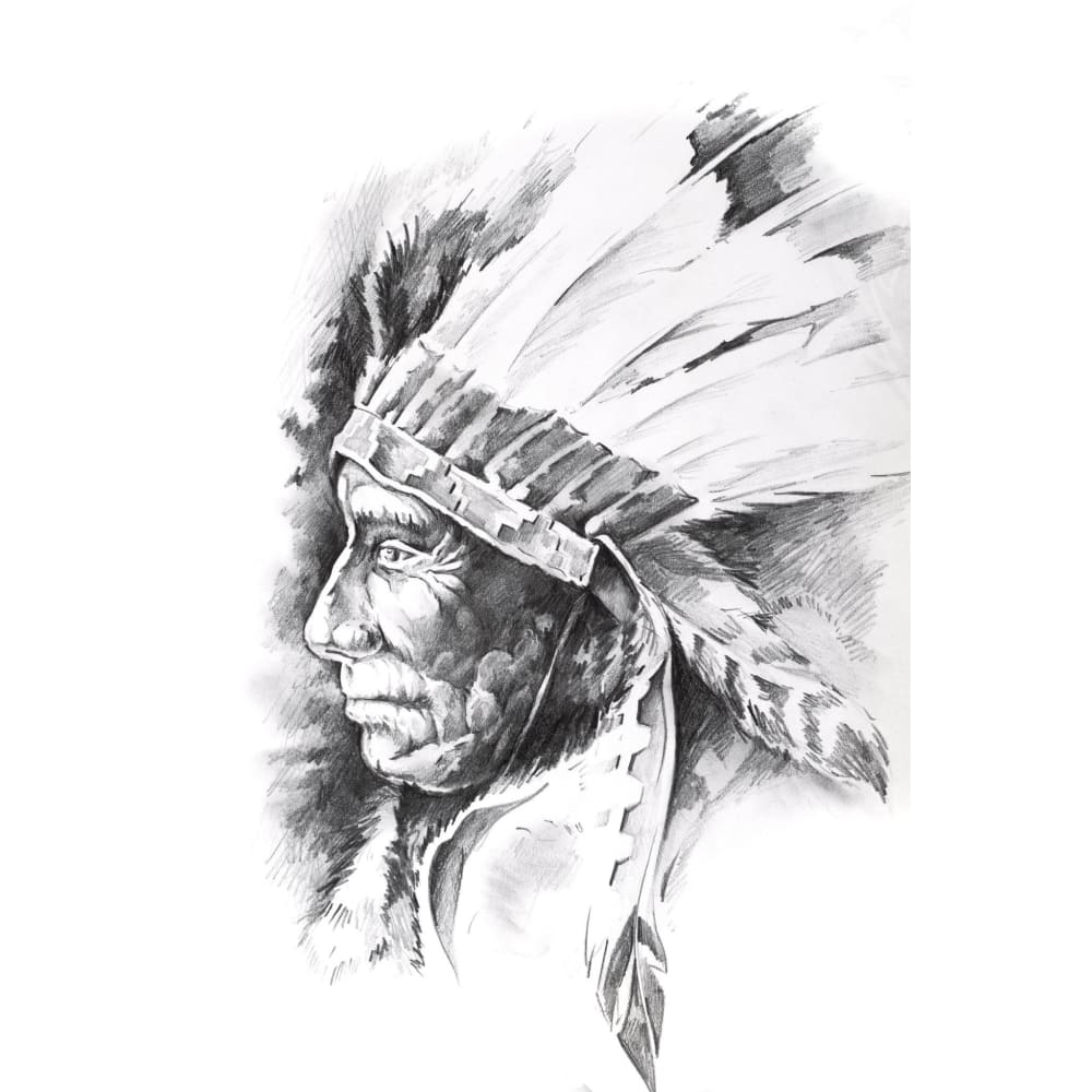 Native American - Temporary Tattoo