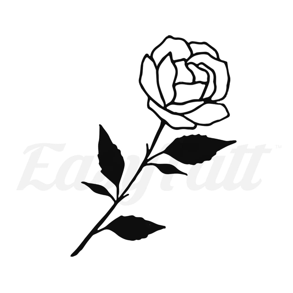 Noir Rose - Temporary Tattoo