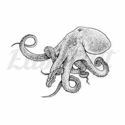 Octopus - Temporary Tattoo