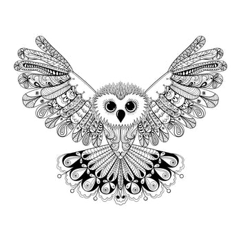 Owl - Temporary Tattoo