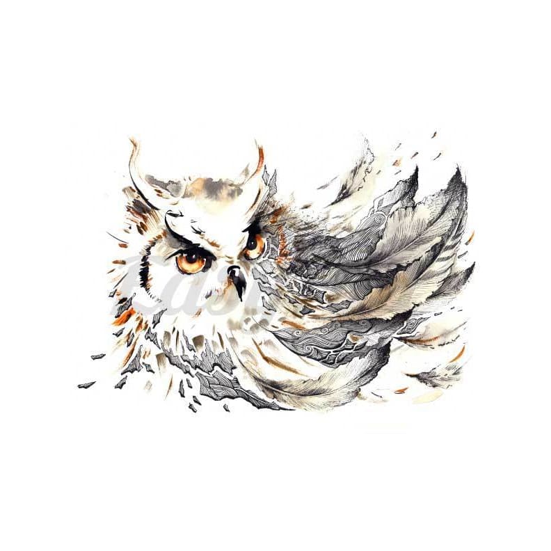 Owl - Temporary Tattoo