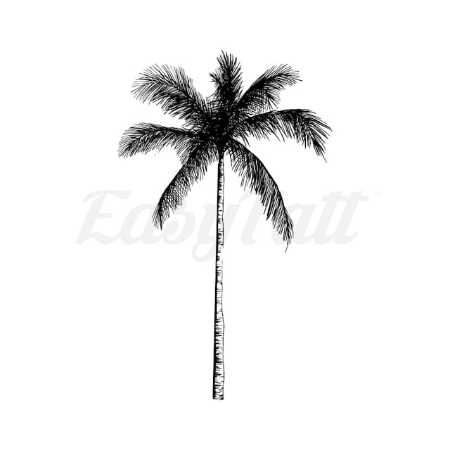 Palm Tree - Temporary Tattoo