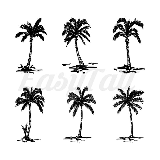 Palm Trees - Temporary Tattoo