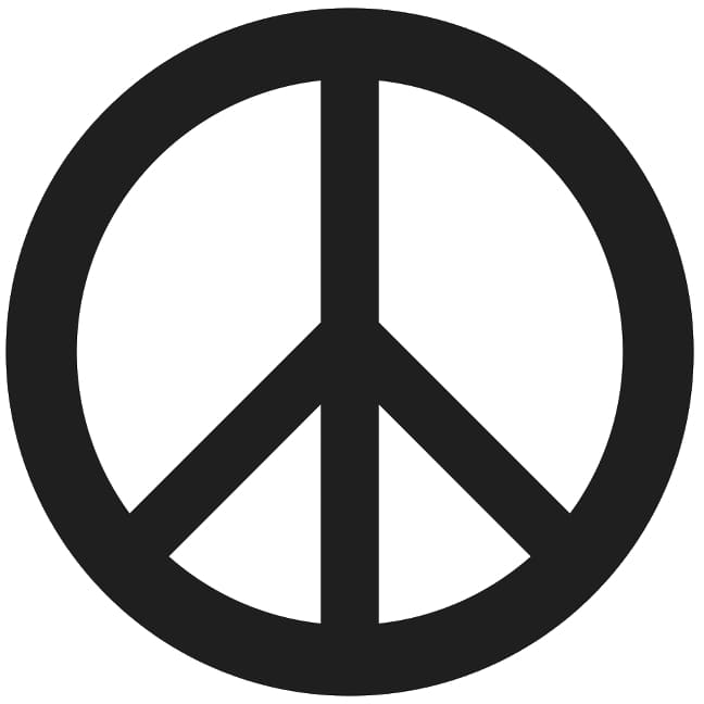Peace Symbol - Temporary Tattoo