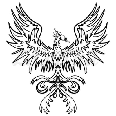 Phoenix Arrising - Temporary Tattoo