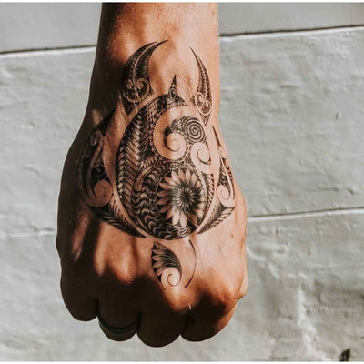 Polynesian Tortoise - Temporary Tattoo