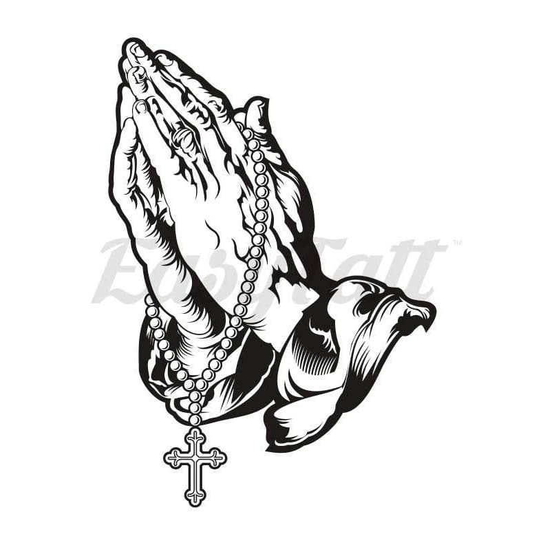 Praying Hands - Temporary Tattoo