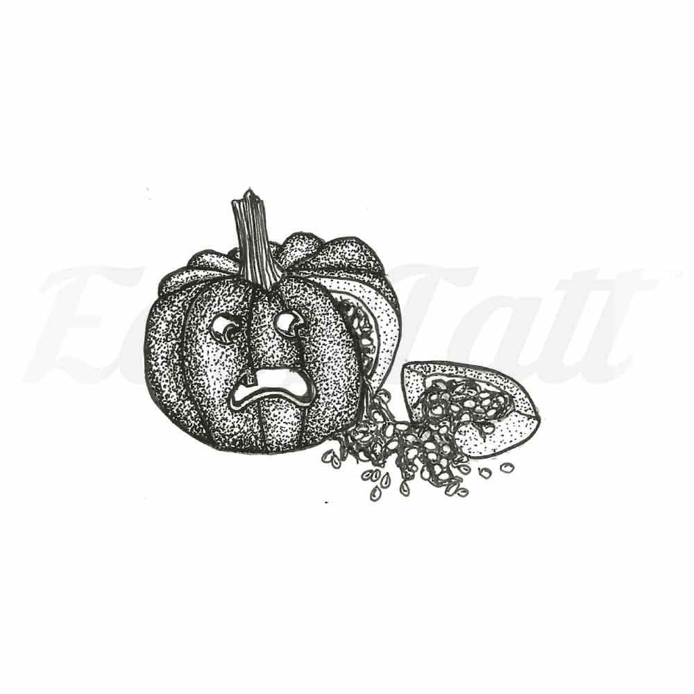 Pumpkin - By Jennifer Hayes - Temporary Tattoo