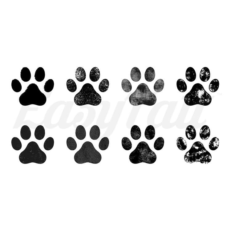 Puppy Dog Paws - Temporary Tattoo