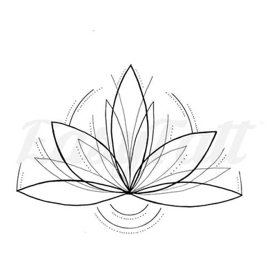 Quiet Lotus - Temporary Tattoo