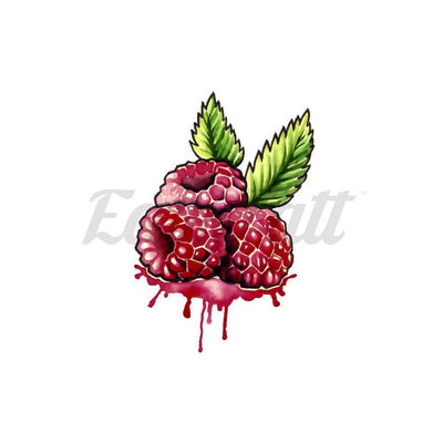 Raspberries - By Lenera Solntseva - Temporary Tattoo