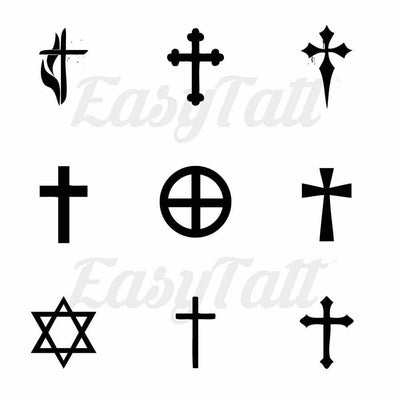 Religious Symbols - Temporary Tattoo