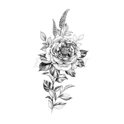 Rose and Hyacinth - Temporary Tattoo
