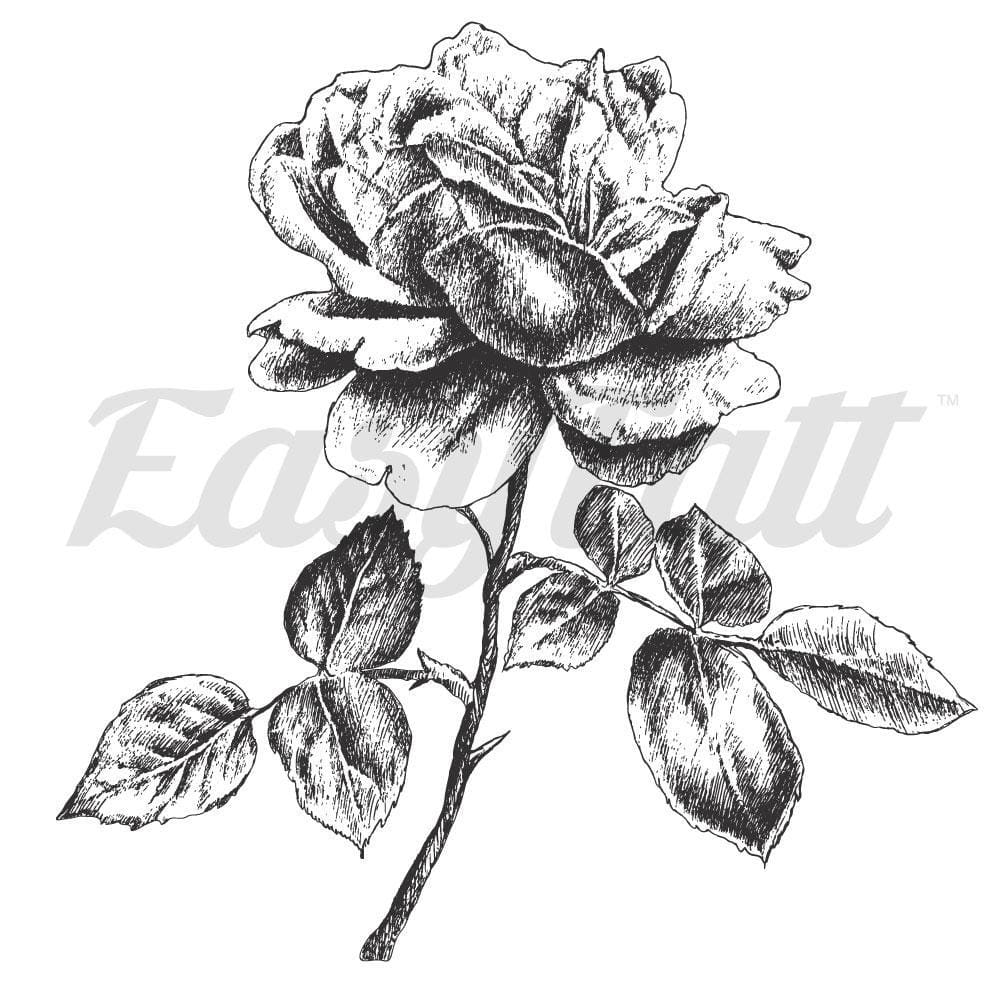 Rose - Temporary Tattoo