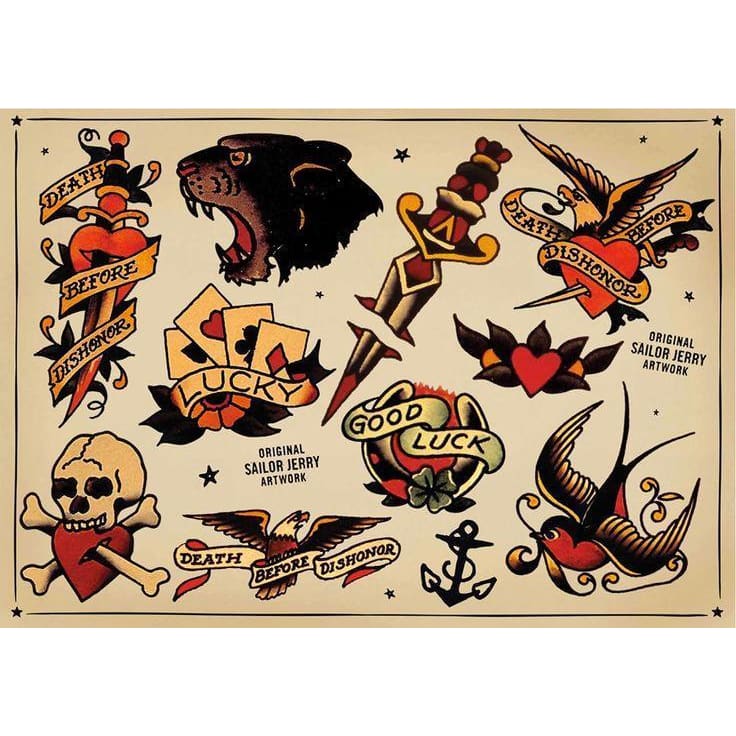 Sailor Jerry Collection - Temporary Tattoo