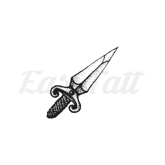 Short Dagger - Temporary Tattoo