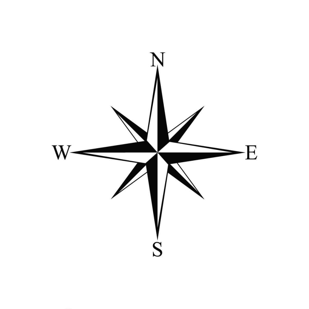 Simple Compass - Temporary Tattoo