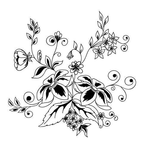 Simple Flowers - Temporary Tattoo