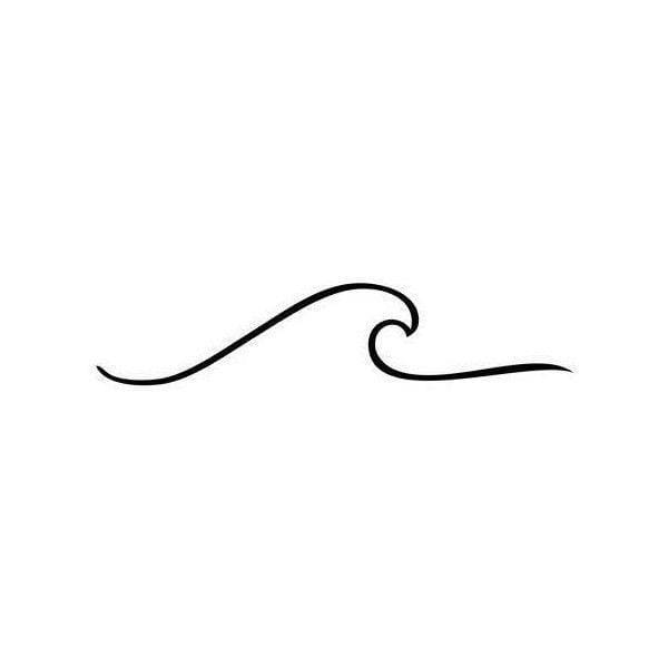 Simple Wave - Temporary Tattoo