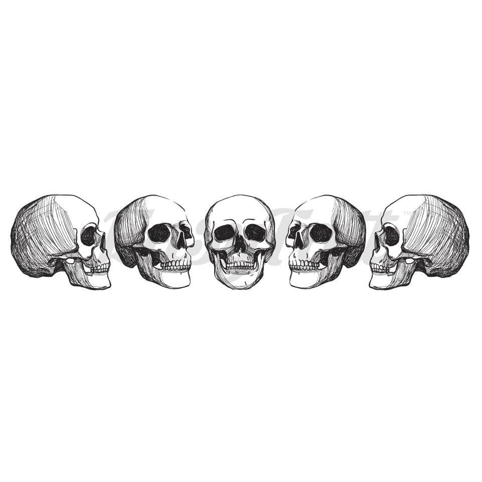 Skulls - Temporary Tattoo