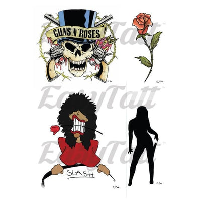 Slash Guns N’ Roses - Temporary Tattoo
