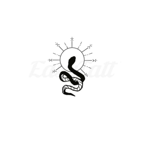 Snake Charm - By William Footner - Temporary Tattoo