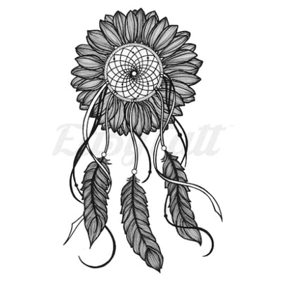 Sunflower Dreaming - By Strat.Lacy.Art - Temporary Tattoo