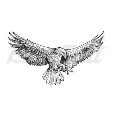 Swooping Eagle - Temporary Tattoo