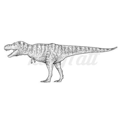 T-Rex Dinosaur - Temporary Tattoo