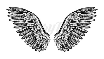 Open Wings - Temporary Tattoo