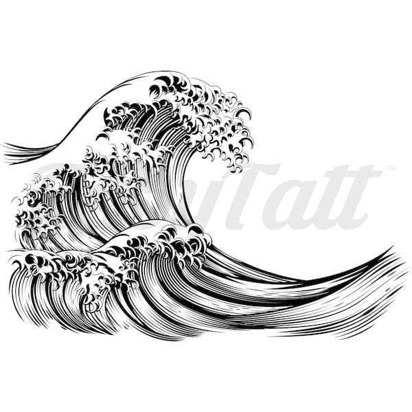 The Great Wave - Temporary Tattoo