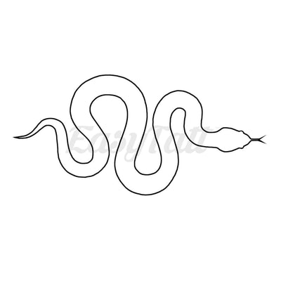 The Serpent Outline - Temporary Tattoo