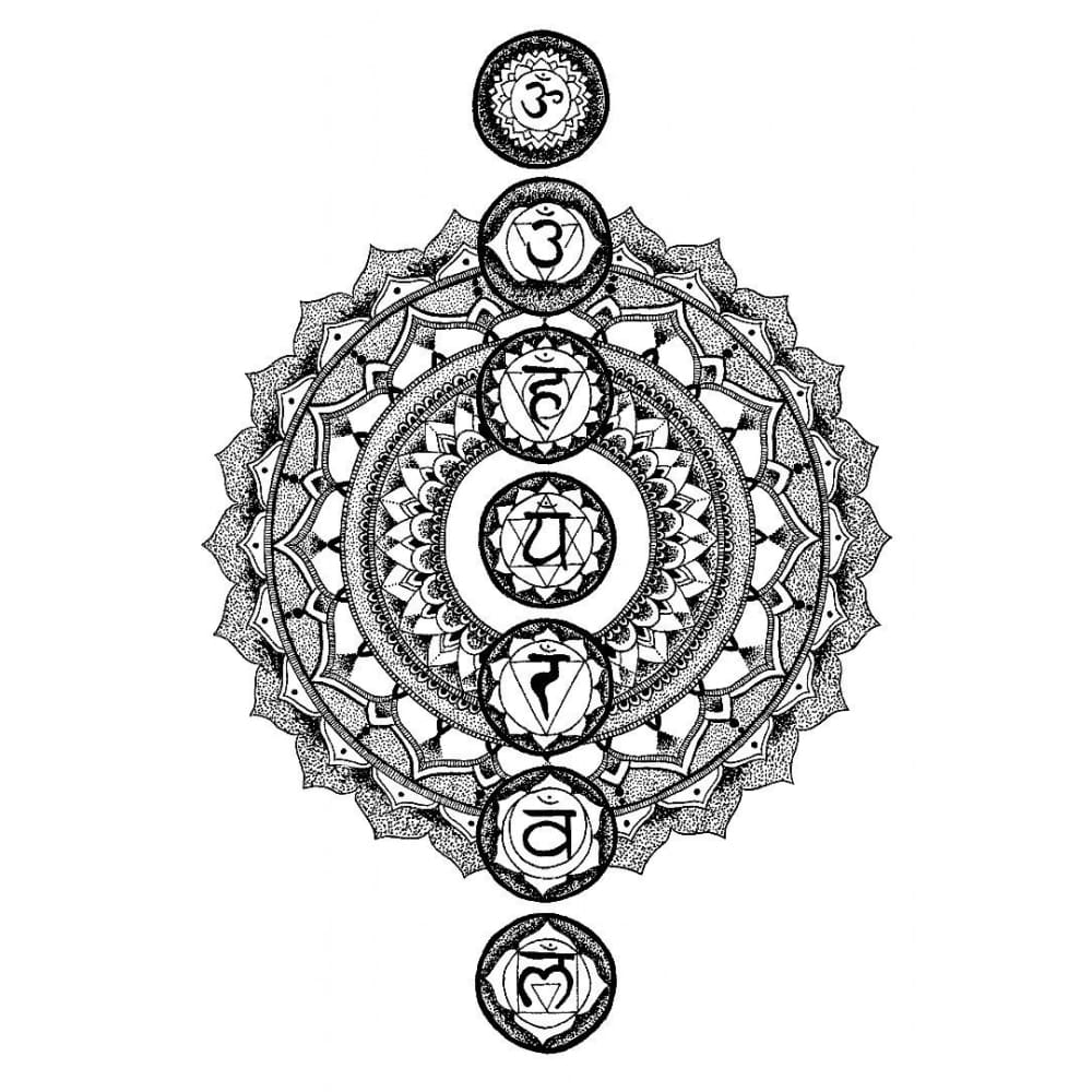The Seven Chakras Mandala - By Georgia Mason - Temporary