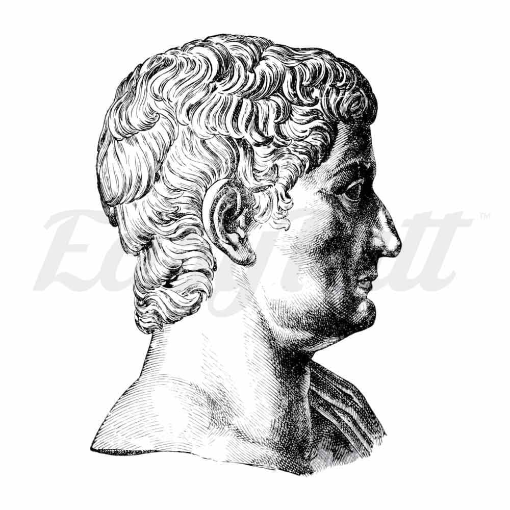 Tiberius Roman Emperor - Temporary Tattoo