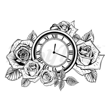 Time for Roses - Temporary Tattoo
