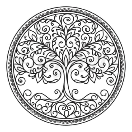 Tree Mandala - Temporary Tattoo