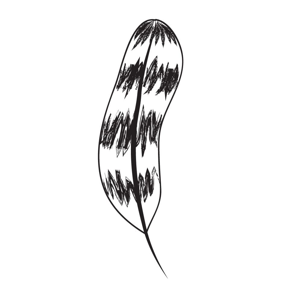 Tribal Leaf - Temporary Tattoo