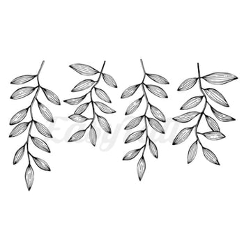 Tropical Leaves - Temporary Tattoo