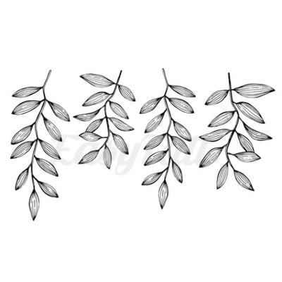 Tropical Leaves - Temporary Tattoo