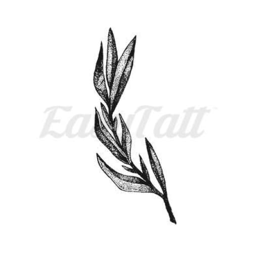 Twiggy Leaf - Temporary Tattoo