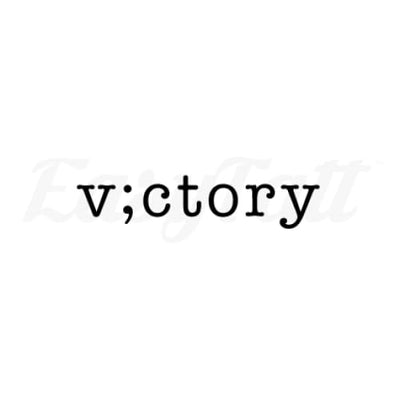 Victory - Temporary Tattoo