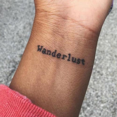 Wanderlust - Temporary Tattoo