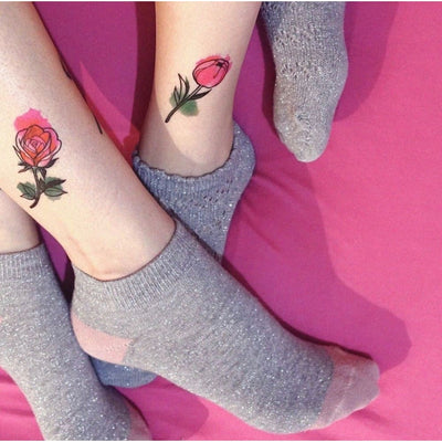 Watercolour Roses - By Lenera Solntseva - Temporary Tattoo