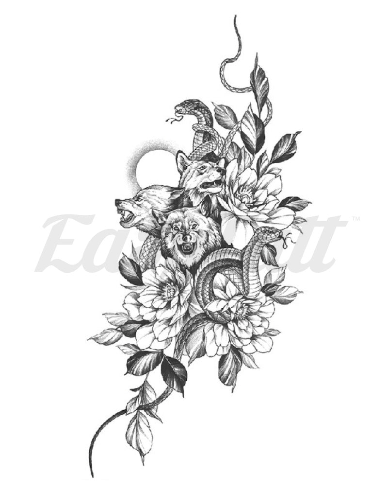 Wild Things Temporary Tattoo Sleeve EasyTatt™