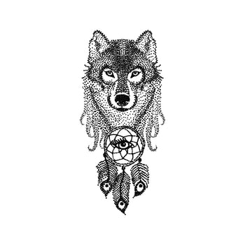 Wolf - Temporary Tattoo